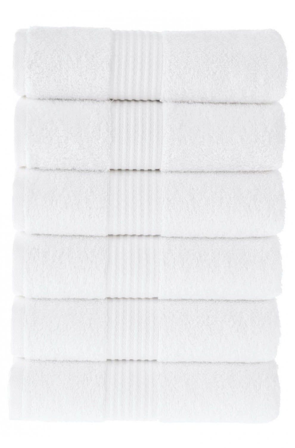 Olachika Home 100% Premium Kwaliteit Katoen 6-delige handdoeken 50X100cm wit