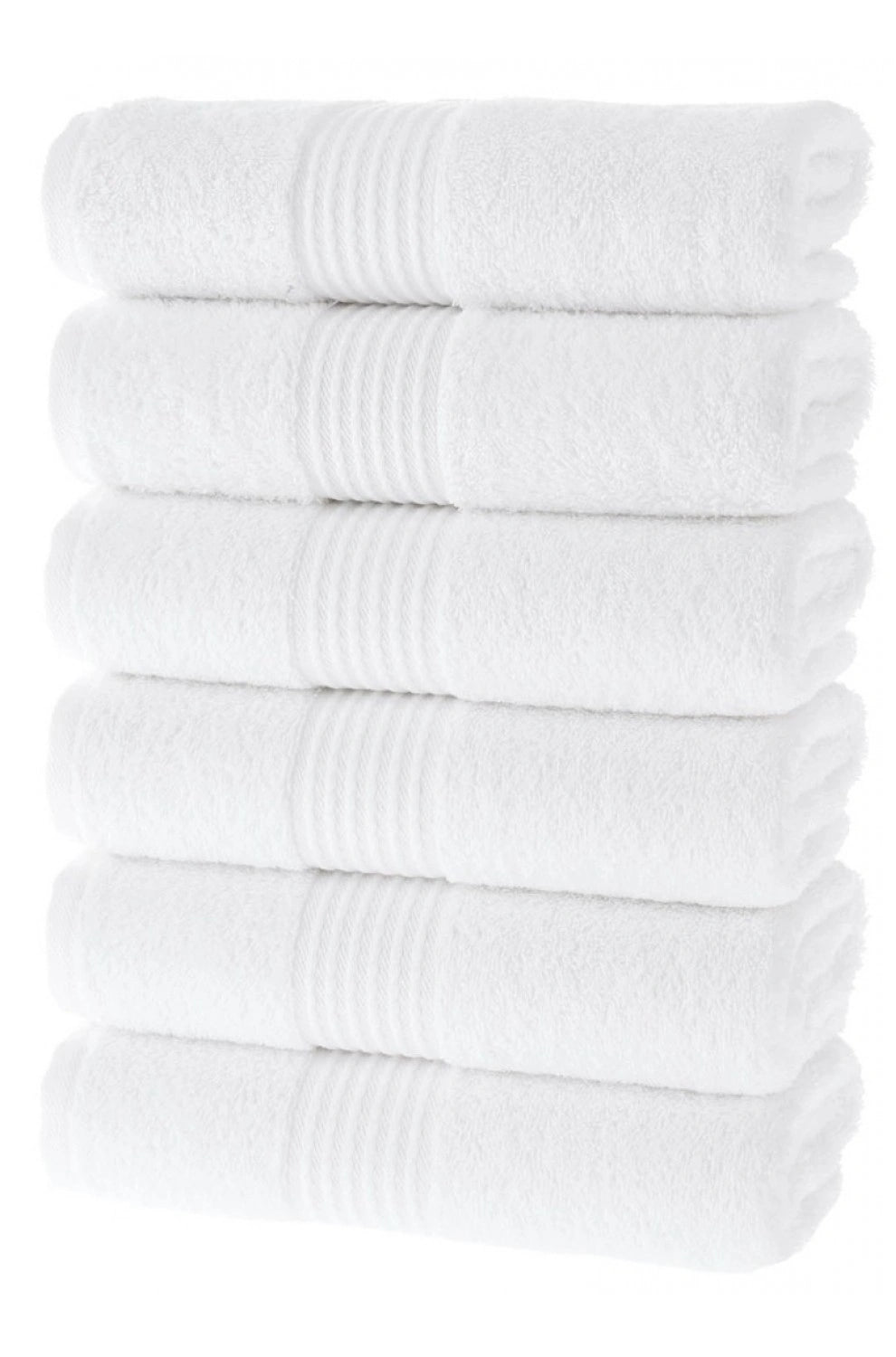 Olachika Home 100% Premium Kwaliteit Katoen 6-delige handdoeken 50X100cm wit