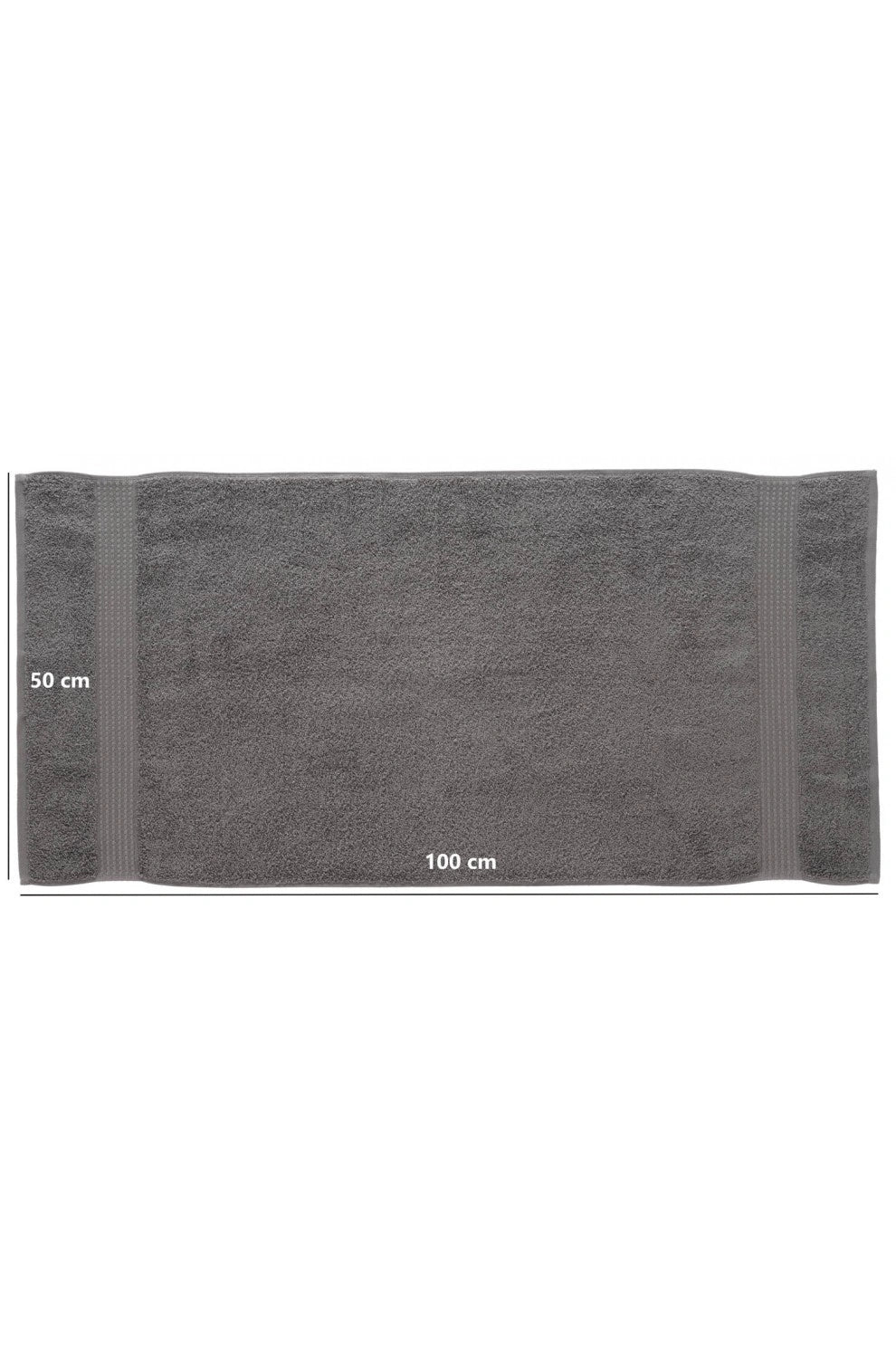 Olachika Home 100% Premium Kwaliteit Katoen 6-delige handdoeken 50X100cm antraciet