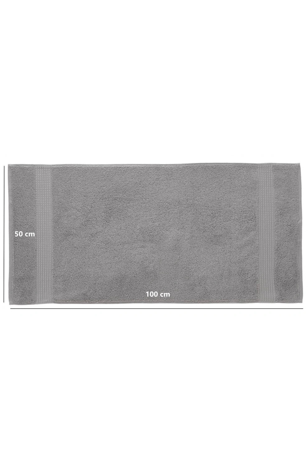 Olachika Home 100% Premium Kwaliteit Katoen 6-delige handdoeken 50X100cm grijs