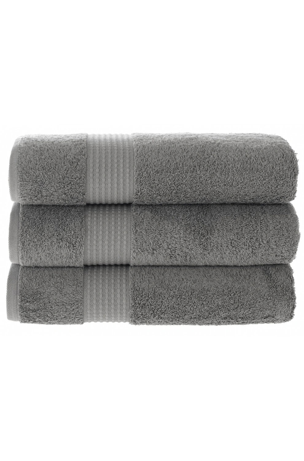 Olachika Home Luxury Bath Towel Set 100% Premium Quality Cotton 3-piece Bath Towel 70X140CM Anthracite