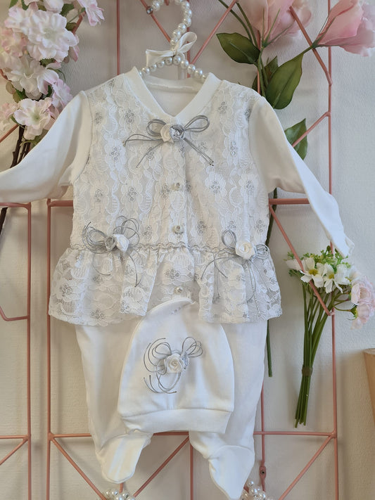 Silver roses Luxury suit
