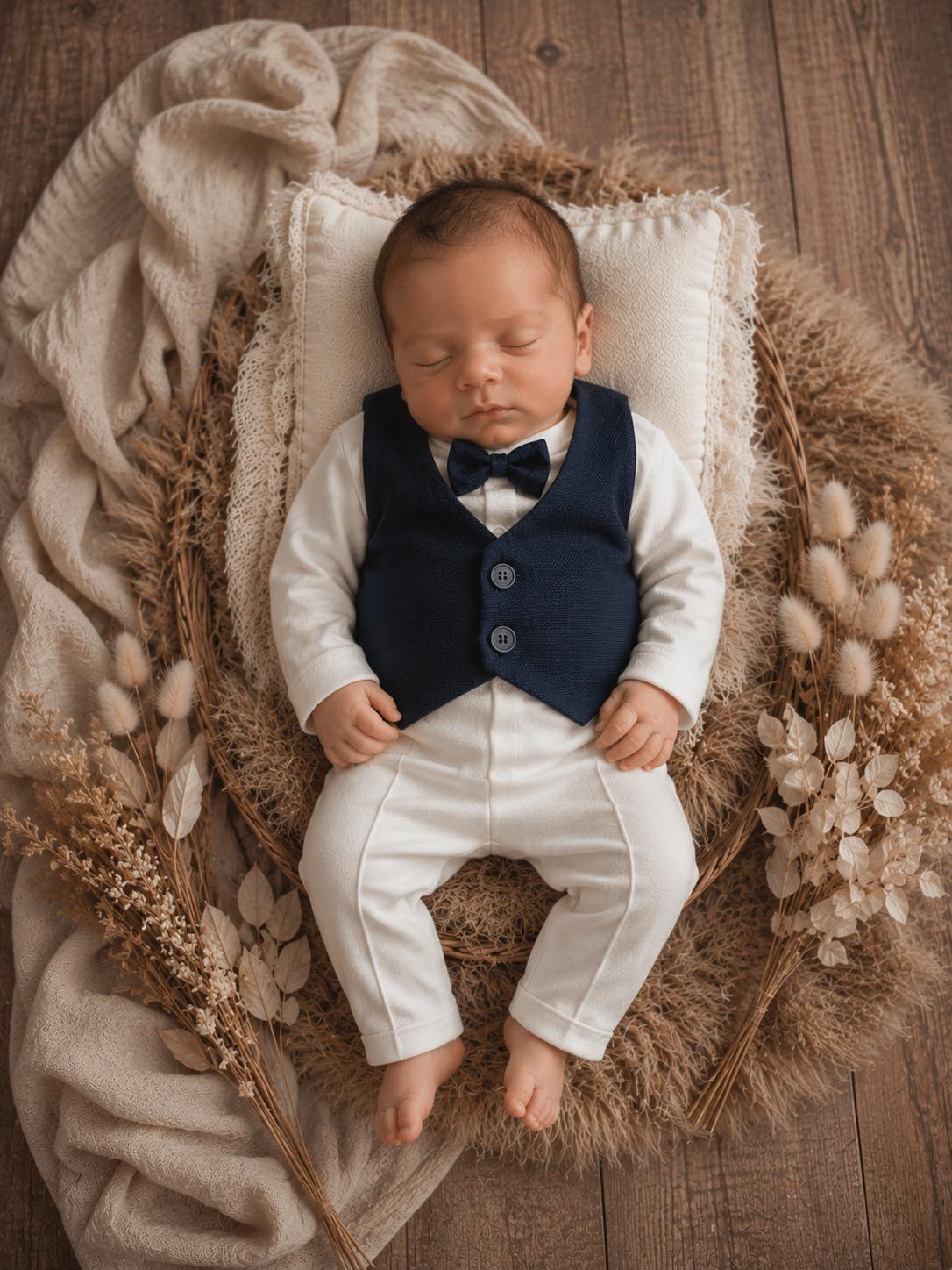 Gentleman Smoking Newborn Tuxedo Set First Gentleman Look