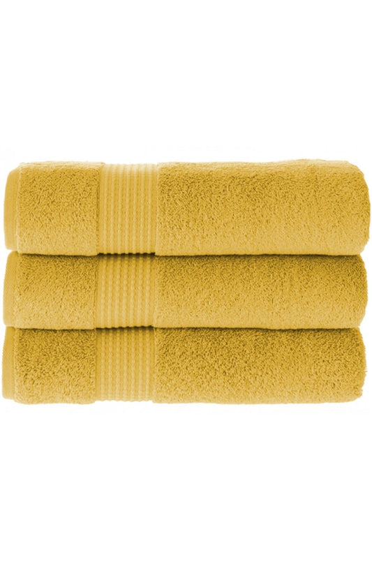 Olachika Home Luxury Bath Towel Set 100% Premium Quality Cotton 3-piece Bath Towel 70X140CM Gold