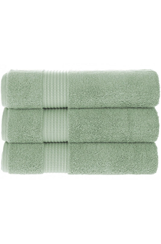 Olachika Home Luxury Bath Towel Set 100% Premium Quality Cotton 3-piece Bath Towel 70X140CM Iceberg Green
