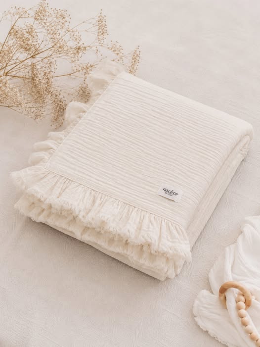 Olachika Boutique Muslin Deken – 100% Puur Katoen – GOTS Gecertificeerd