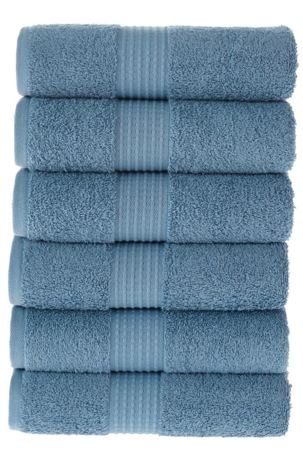 Olachika Home 100% Premium Kwaliteit Katoen 6-delige handdoeken 50X100cm Blauw