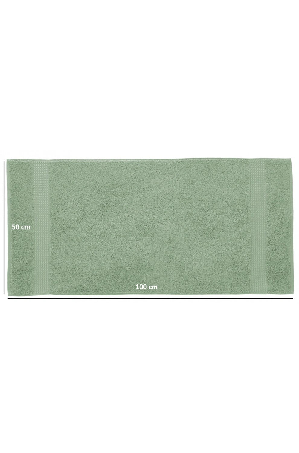 Olachika Home 100% Premium Kwaliteit Katoen 6-delige handdoeken 50X100cm IJsberg Groen