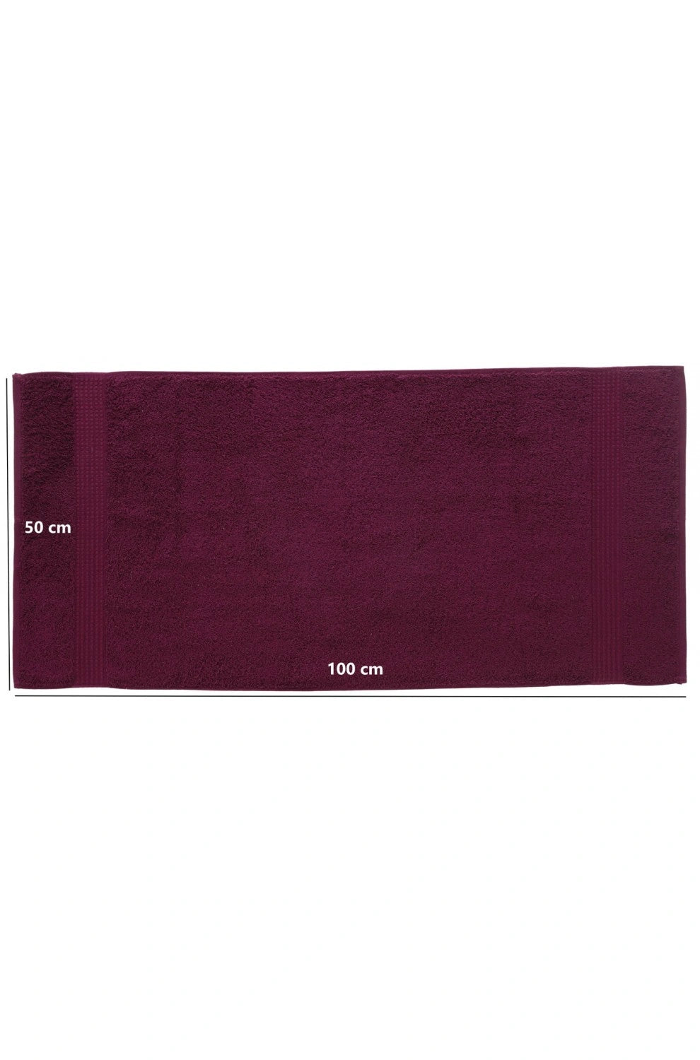 Olachika Home 100% Premium Kwaliteit Katoen 6-delige handdoeken 50X100cm Claret Rood