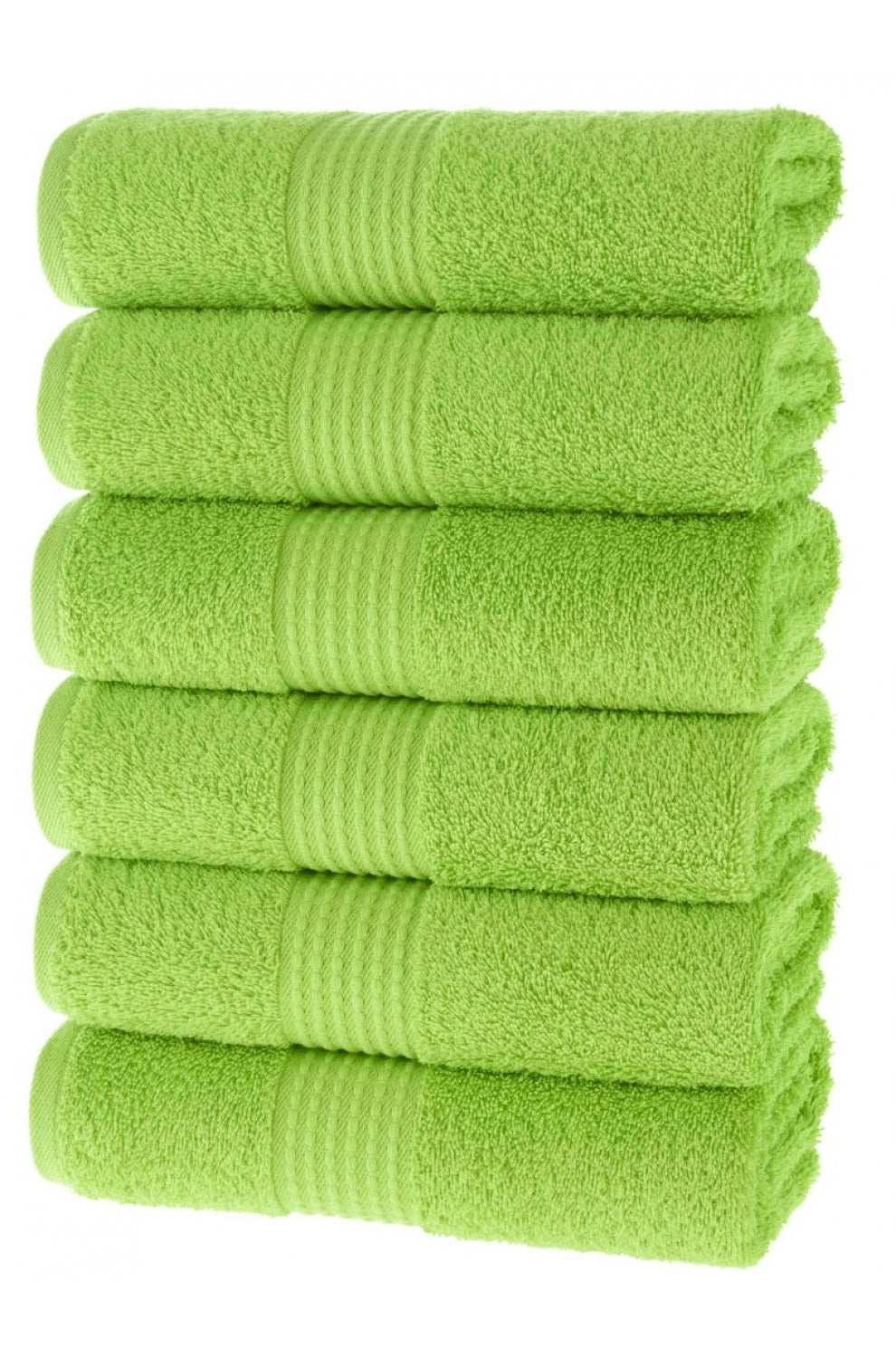 Olachika Home 100% Premium Kwaliteit Katoen 6-delige handdoeken 50X100cm groen