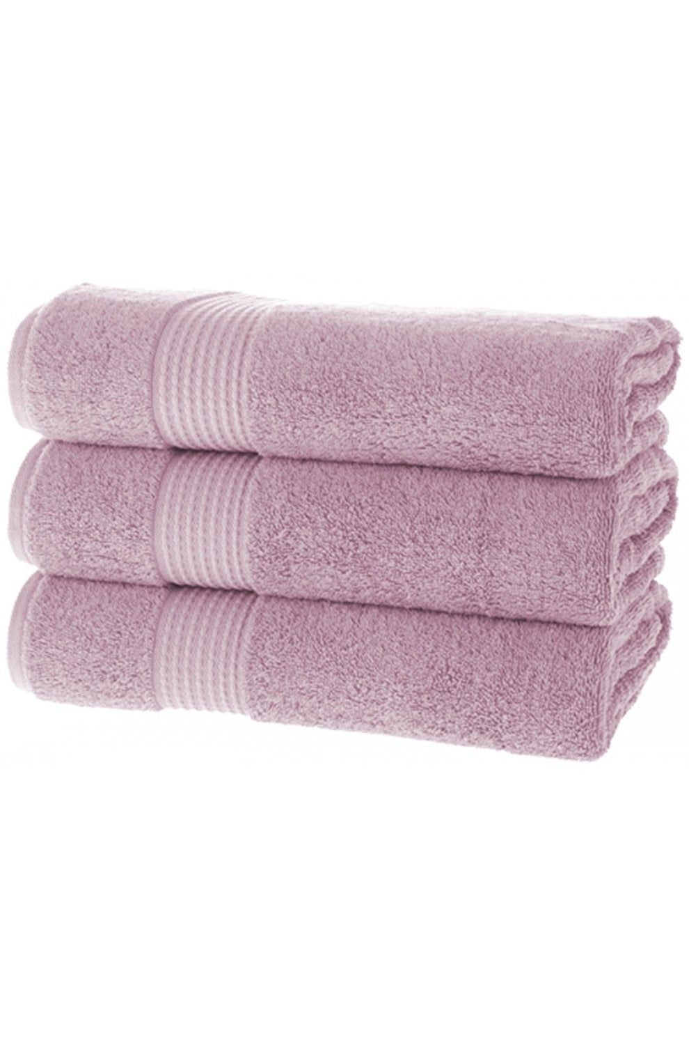 Olachika Home Luxury Bath Towel Set 100% Premium Quality Cotton 3-piece Bath Towel 70X140CM Old Rose