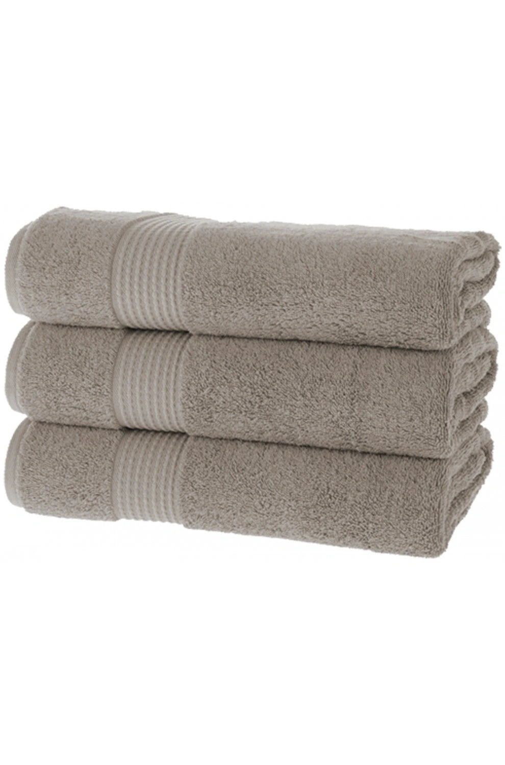 Olachika Home Luxury Bath Towel Set 100% Premium Quality Cotton 3-piece Bath Towel 70X140CM Taupe
