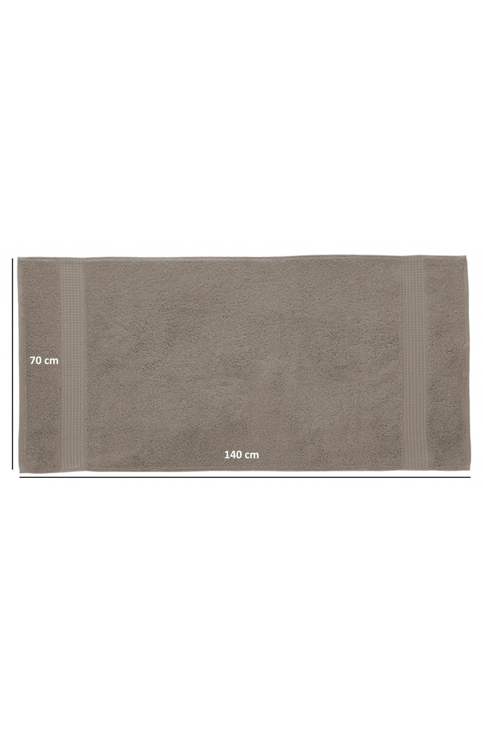 Olachika Home Luxury Bath Towel Set 100% Premium Quality Cotton 3-piece Bath Towel 70X140CM Taupe