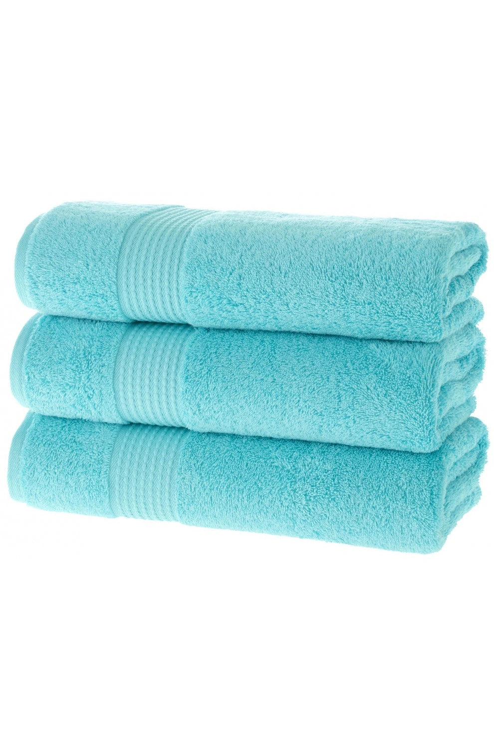 Olachika Home Luxury Bath Towel Set 100% Premium Quality Cotton 3-piece Bath Towel 70X140CM Turquoise