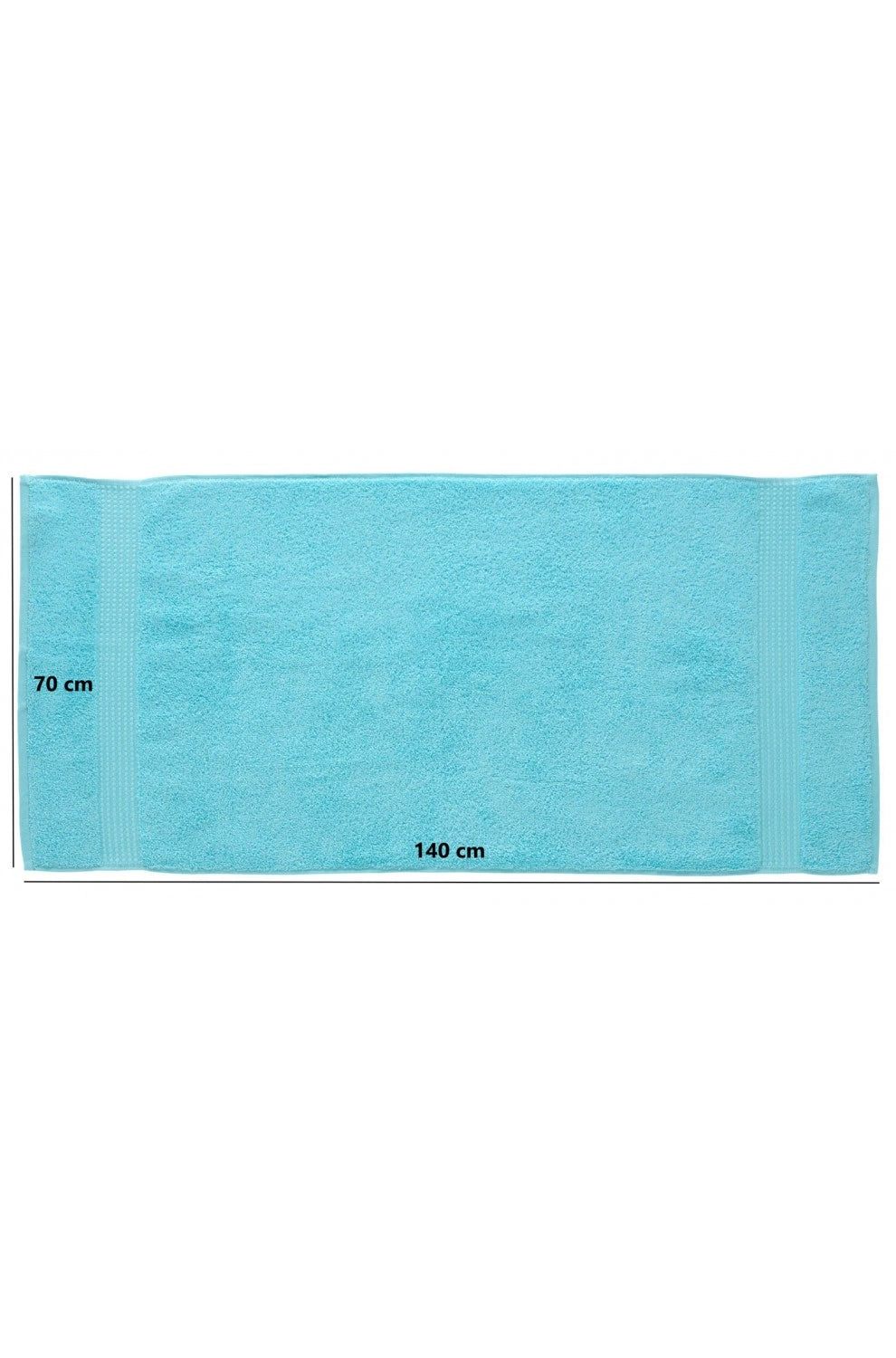 Olachika Home Luxury Bath Towel Set 100% Premium Quality Cotton 3-piece Bath Towel 70X140CM Turquoise