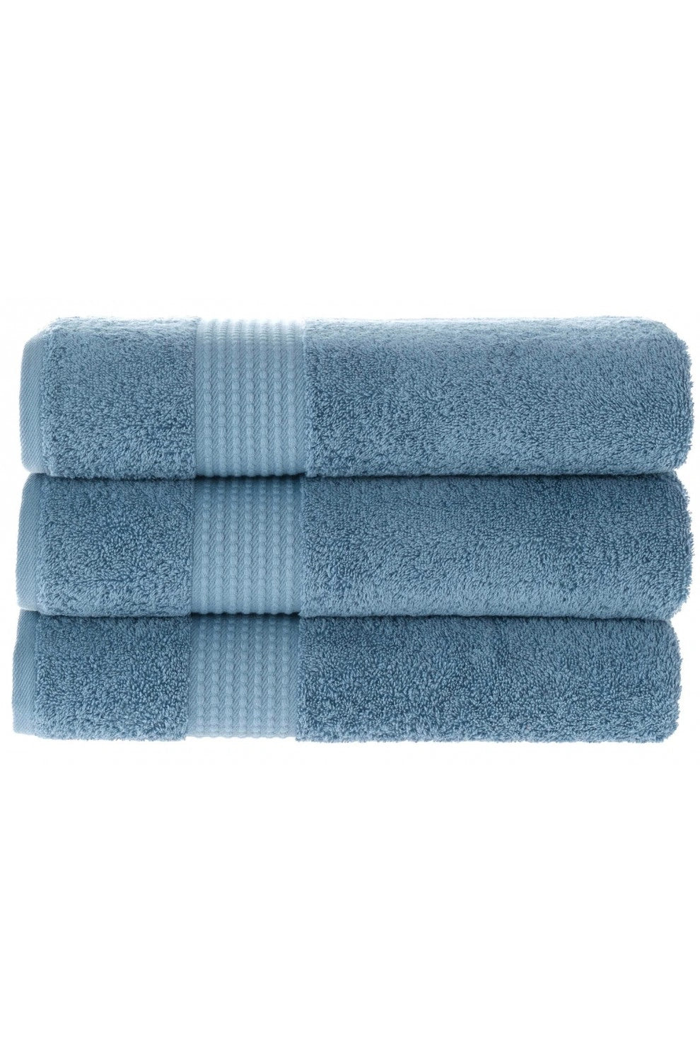 Olachika Home Luxury Bath Towel Set 100% Premium Quality Cotton 3-piece Bath Towel 70X140CM Blue