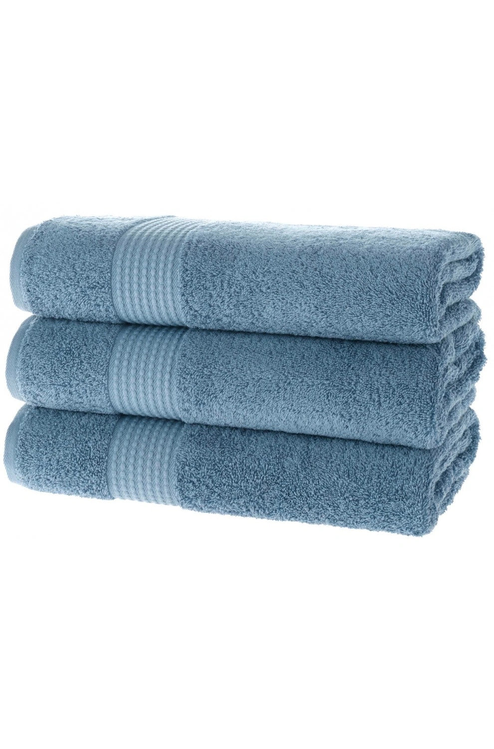 Olachika Home Luxury Bath Towel Set 100% Premium Quality Cotton 3-piece Bath Towel 70X140CM Blue