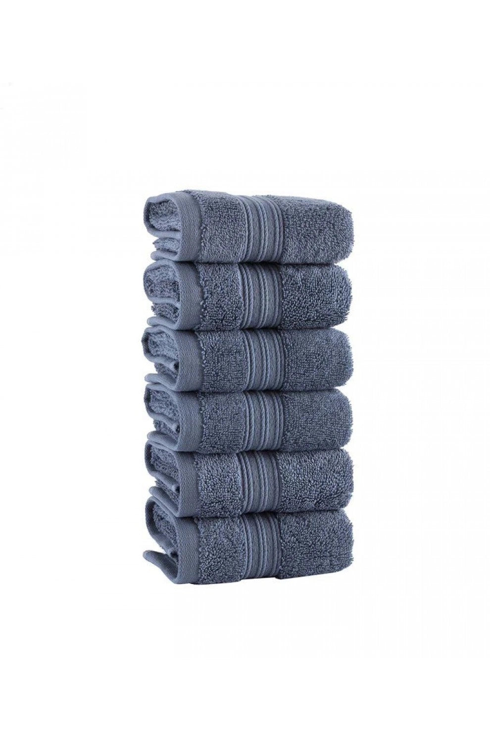 Olachika Home 100% Premium Quality Cotton 30X50CM Blue set of 6 Kitchen Towels
