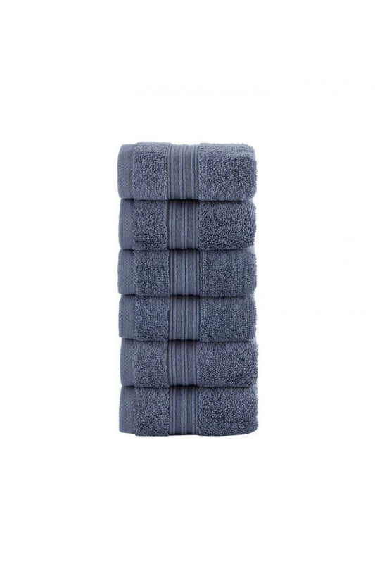 Olachika Home 100% Premium Quality Cotton 30X50CM Blue set of 6 Kitchen Towels