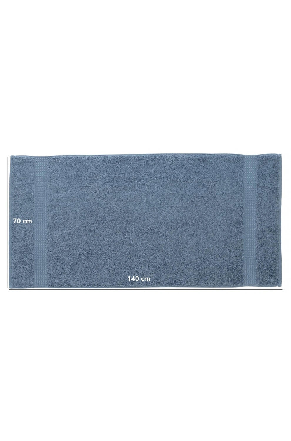 Olachika Home Luxury Bath Towel Set 100% Premium Quality Cotton 3-piece Bath Towel 70X140CM Blue