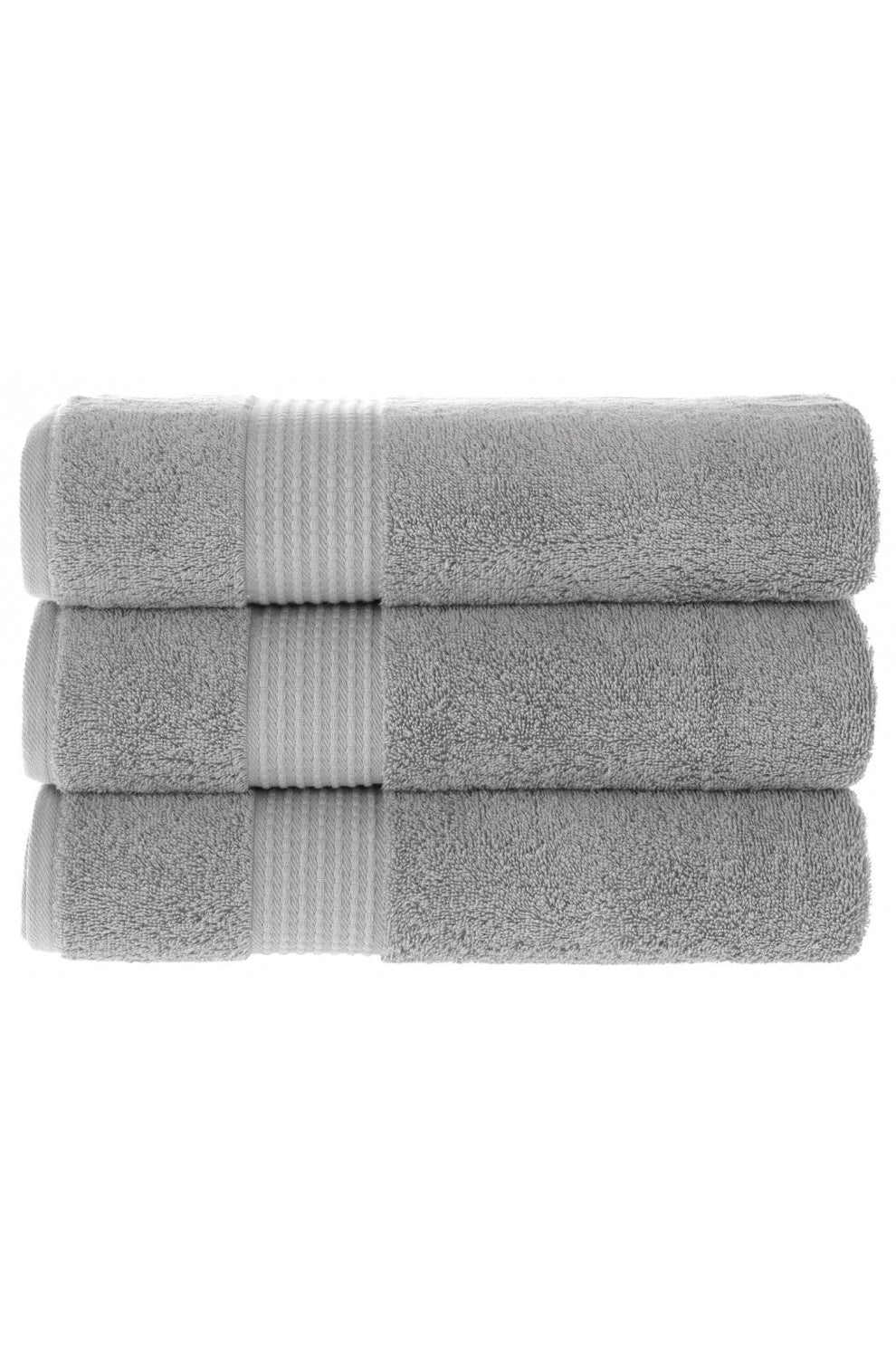 Olachika Home Luxury Bath Towel Set 100% Premium Quality Cotton 3-piece Bath Towel 70X140CM Gray