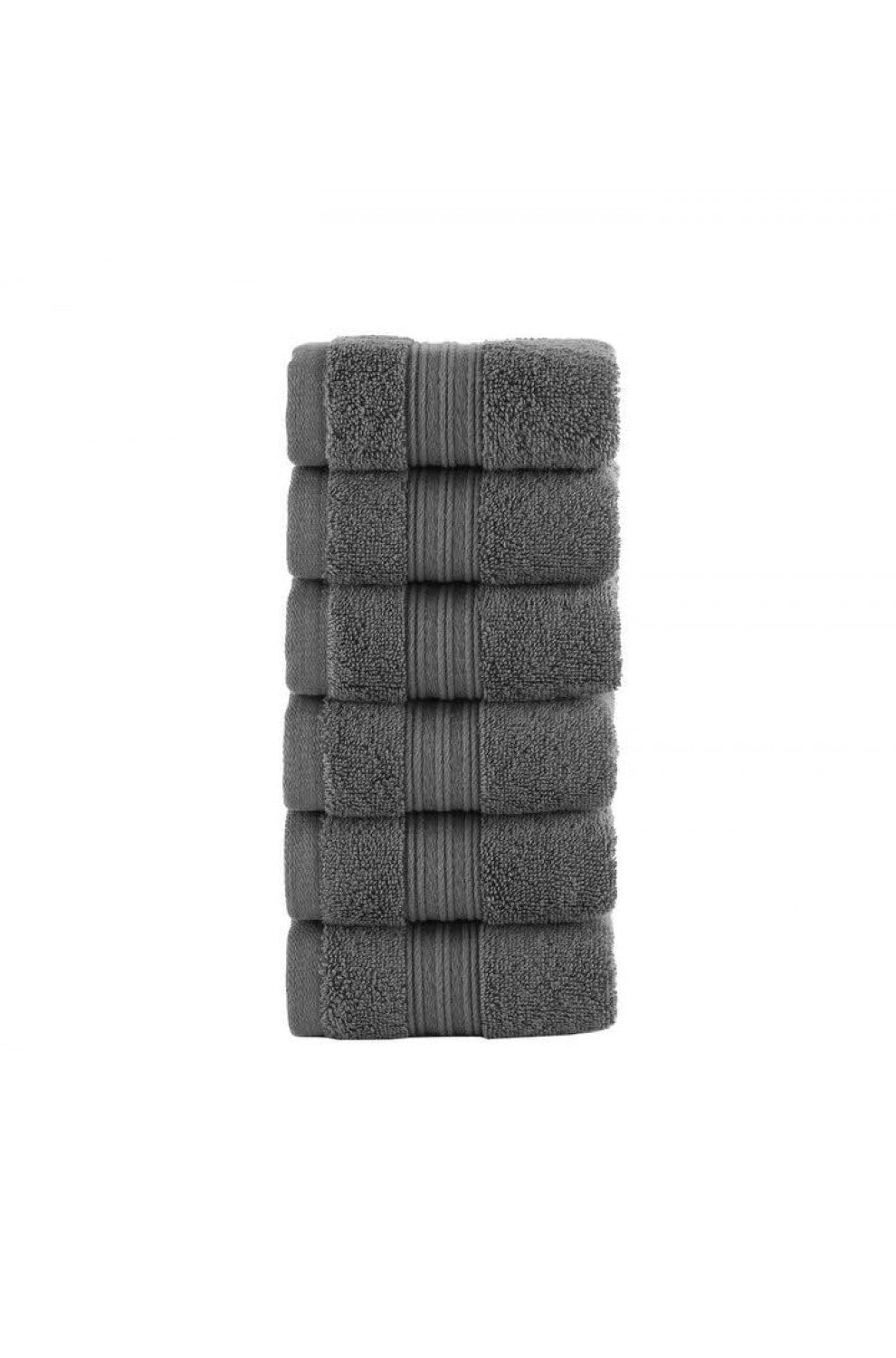 Olachika Home 100% Premium Quality Cotton 30X50CM Mineral Gray set of 6 Kitchen Towels