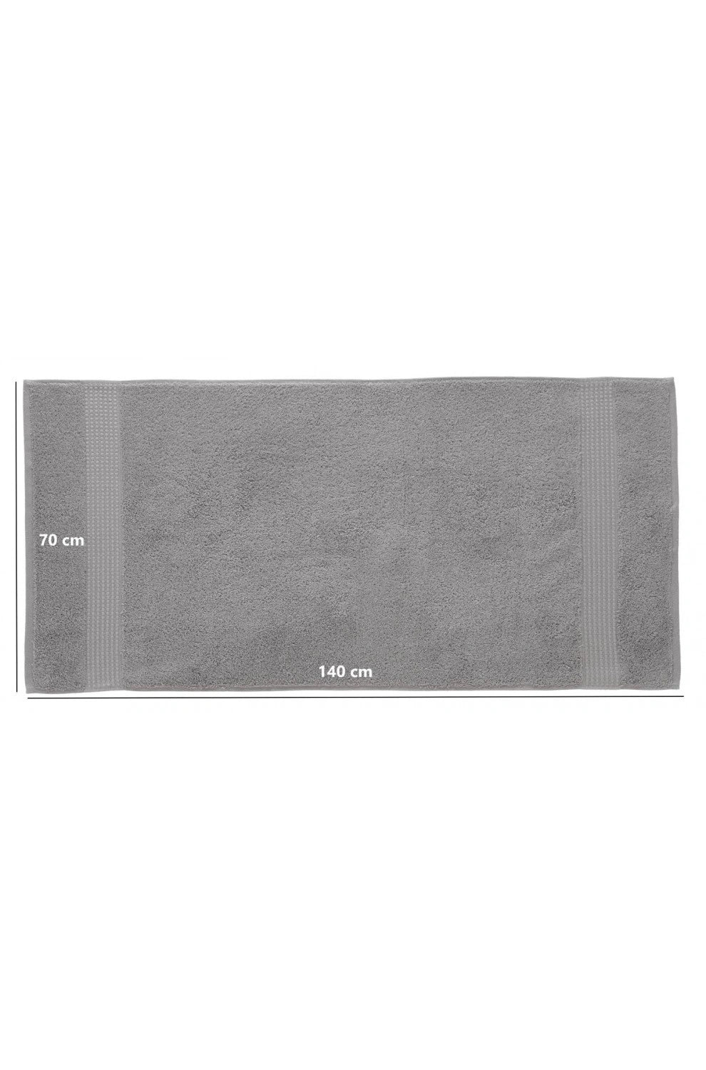 Olachika Home Luxury Bath Towel Set 100% Premium Quality Cotton 3-piece Bath Towel 70X140CM Gray