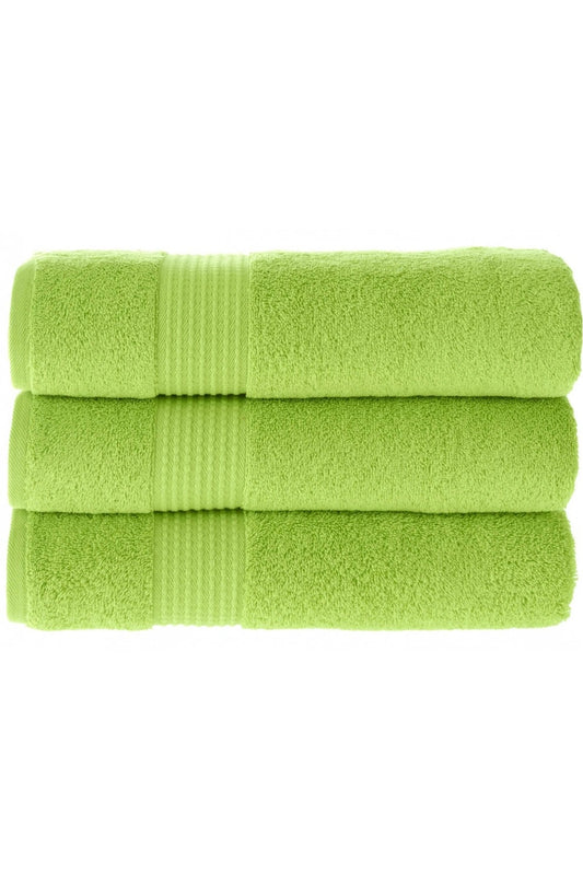 Olachika Home Luxury Bath Towel Set 100% Premium Quality Cotton 3-piece Bath Towel 70X140CM Green
