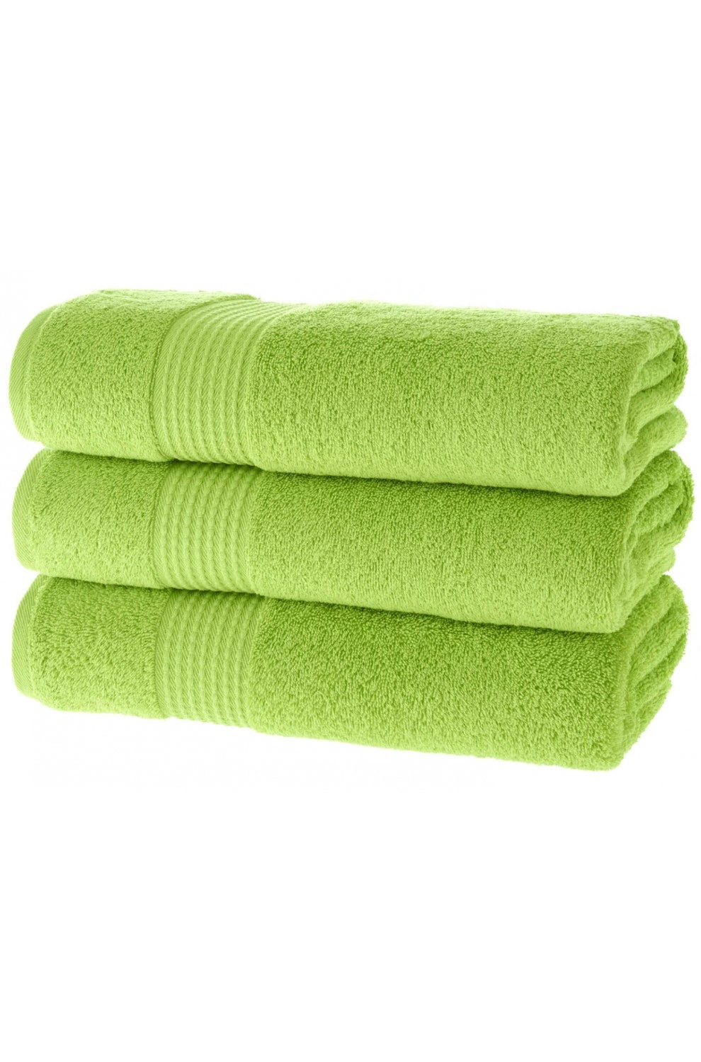 Olachika Home Luxury Bath Towel Set 100% Premium Quality Cotton 3-piece Bath Towel 70X140CM Green
