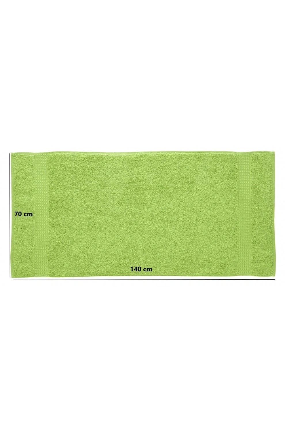 Olachika Home Luxury Bath Towel Set 100% Premium Quality Cotton 3-piece Bath Towel 70X140CM Green