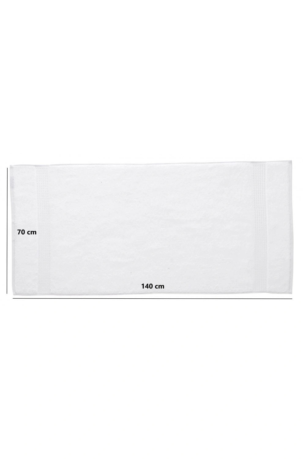 Olachika Home Luxury Bath Towel Set 100% Premium Quality Cotton 3-piece Bath Towel 70X140CM White