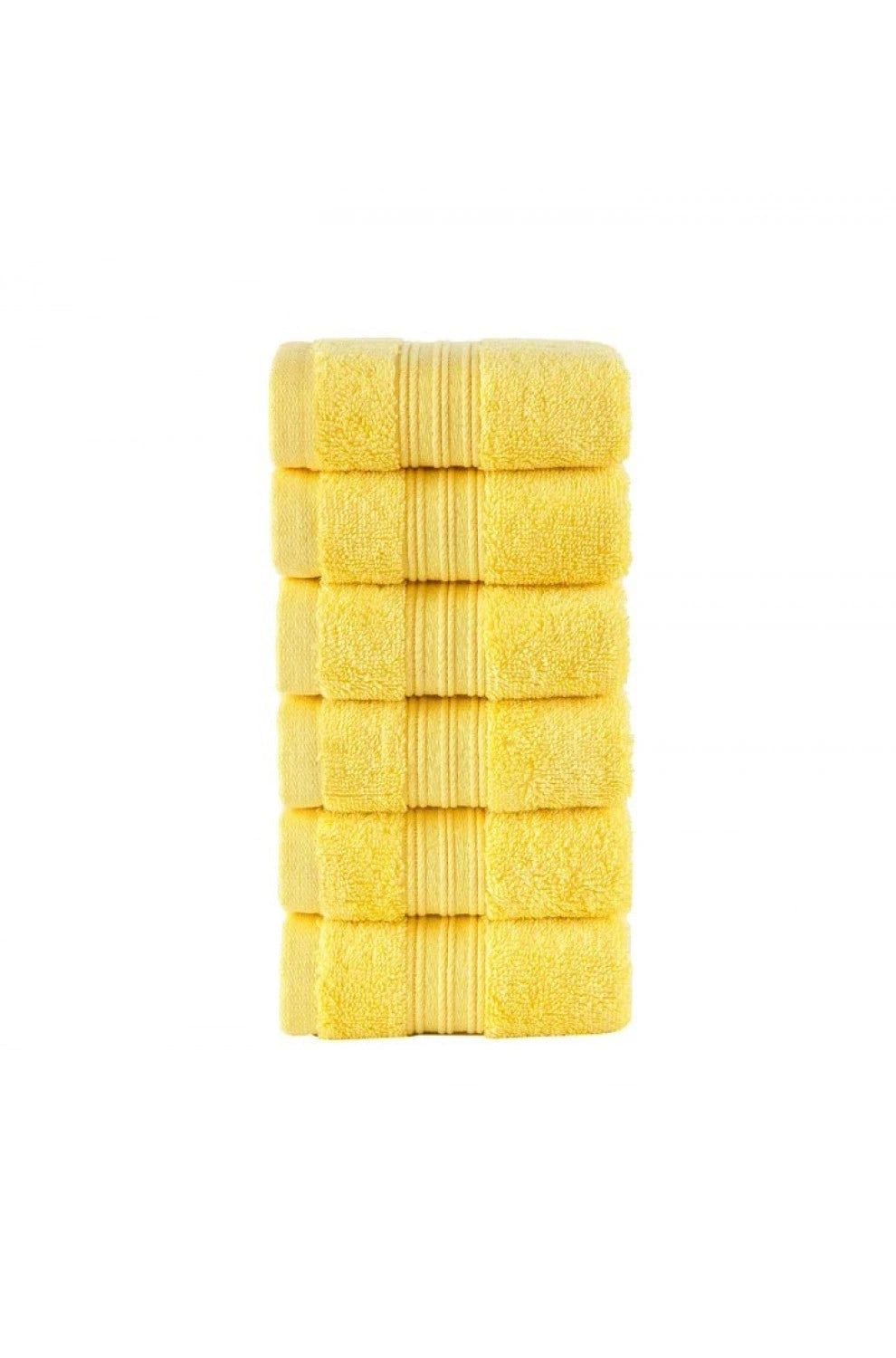 Olachika Home 100% Premium Quality Cotton 30X50CM Yellow set of 6 Kitchen Towels
