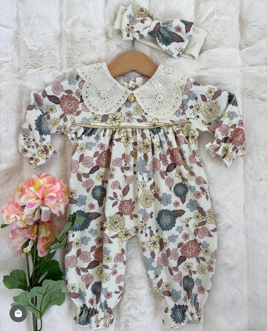 Olachika Fleur Belle – ekskluzywny rampersik w pudełku – 100% bawełna