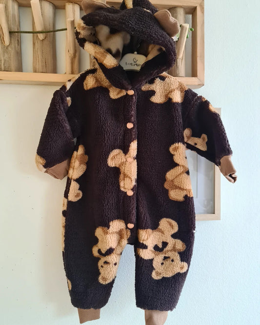 Bear Fluffy Overall