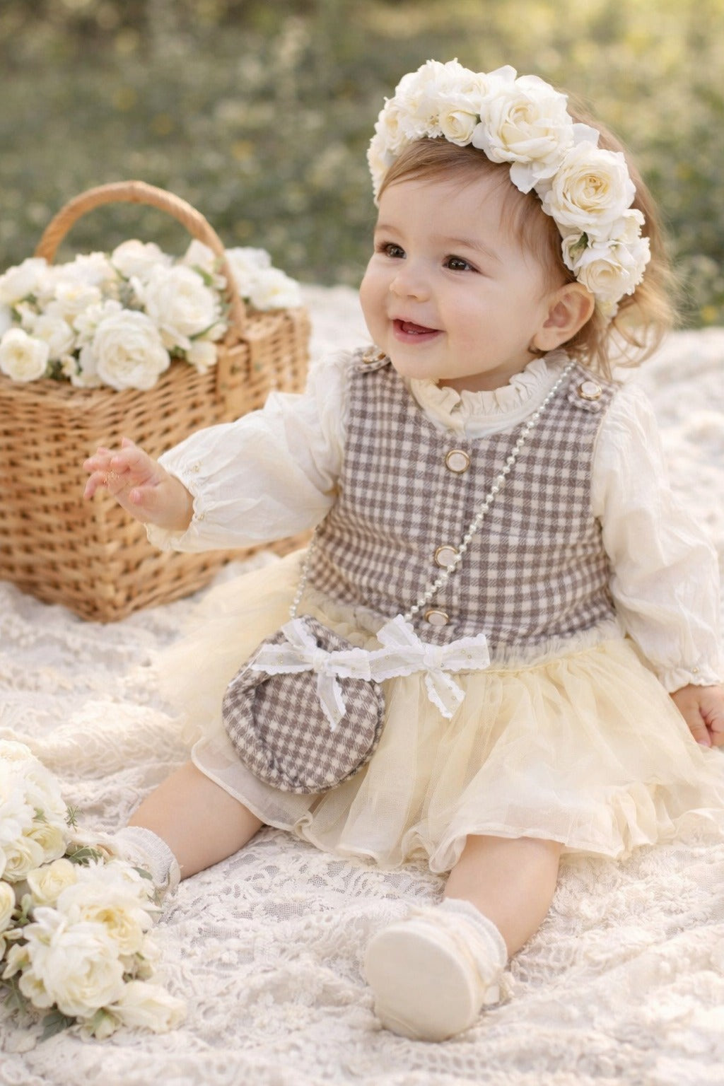 Klassieke tutu-jurk + modieuze tas