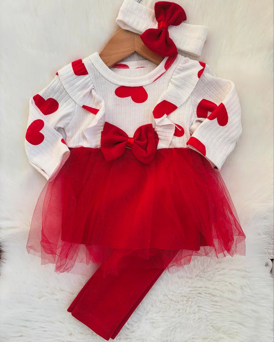 Red Heart Tutu Outfit