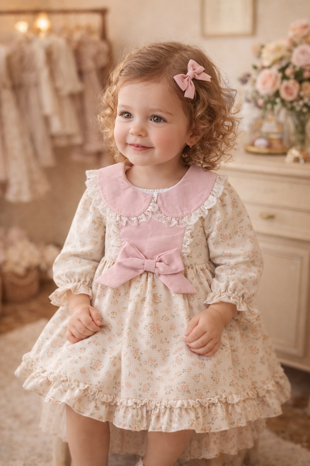 Luna Flower Dress Elegant Boutique Style for Girls