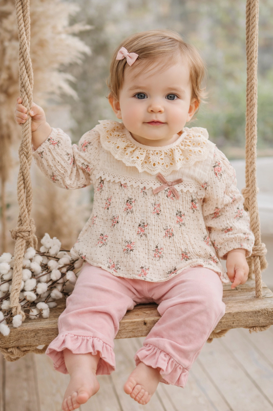 Boutique Shelly Biologische Babyset Voor Meisjes Van Biologisch Katoen