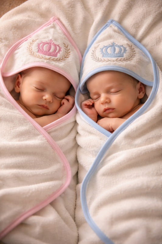 Royal Crown Babybadcape Zacht Katoen Comfortabel