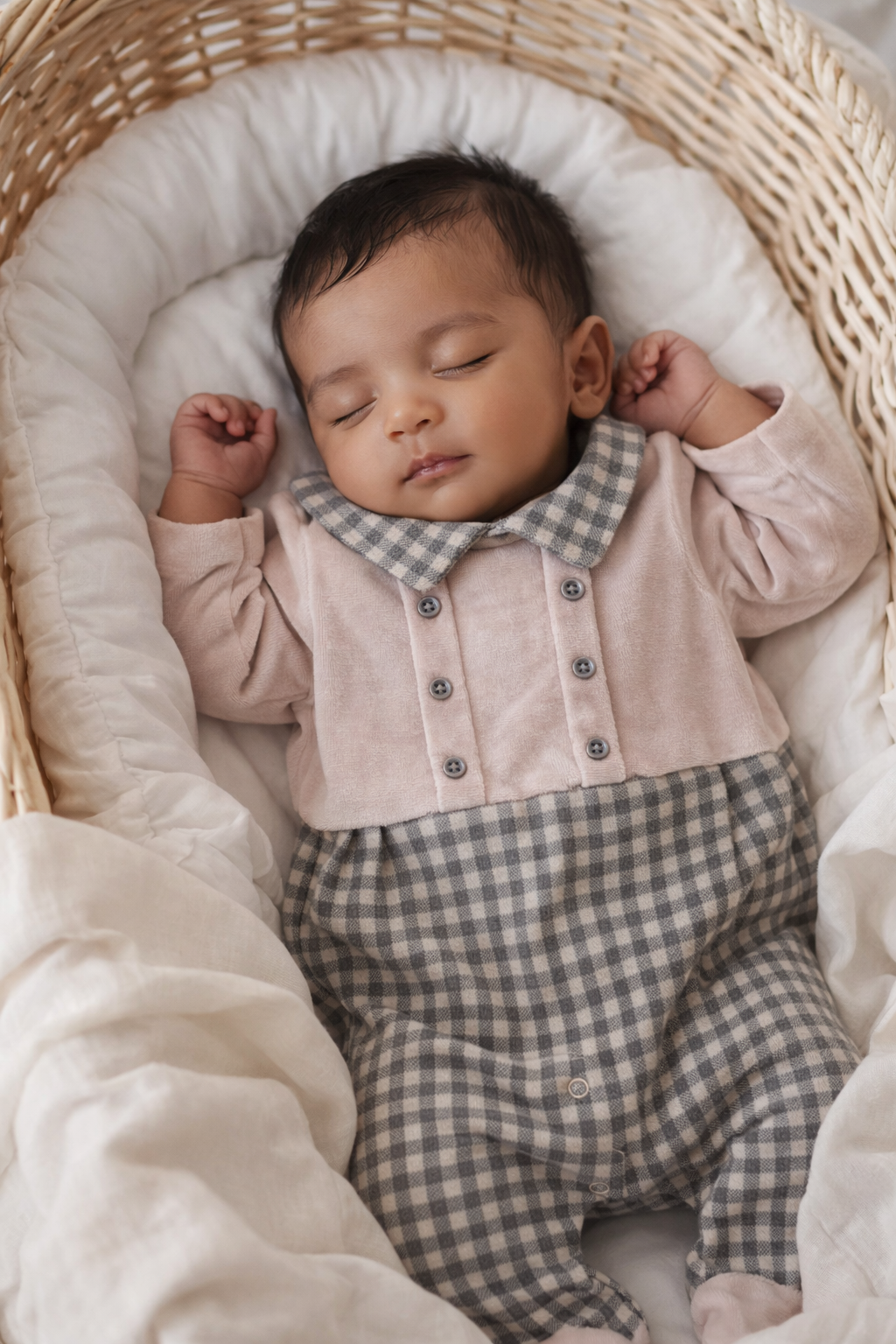 PetitNest Vintage Playsuit Ultra Soft Cotton Chic Collar