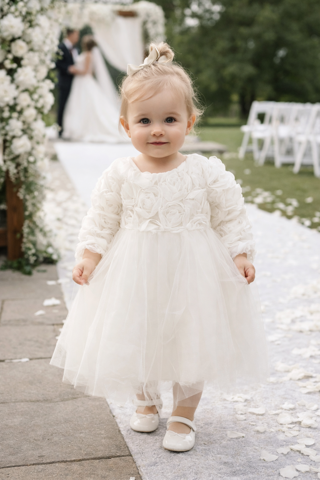 Witte rozen tutu