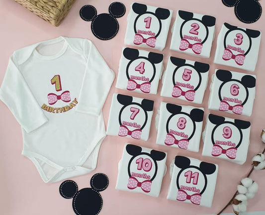 12 month rompers Giftbox