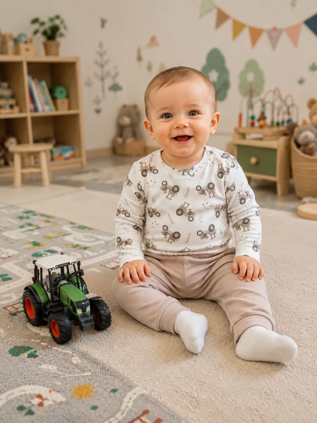 Little Farmer - Katoenen 2-delige Babyset