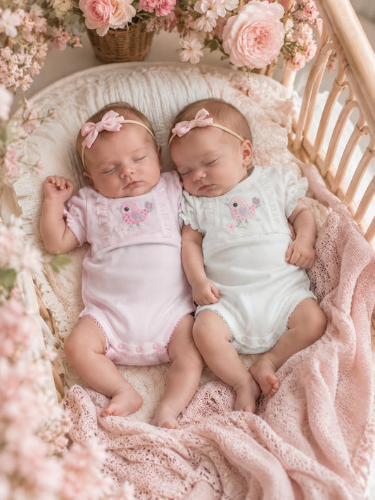 Traje de mameluco de lujo Little Birdy para bebé niña
