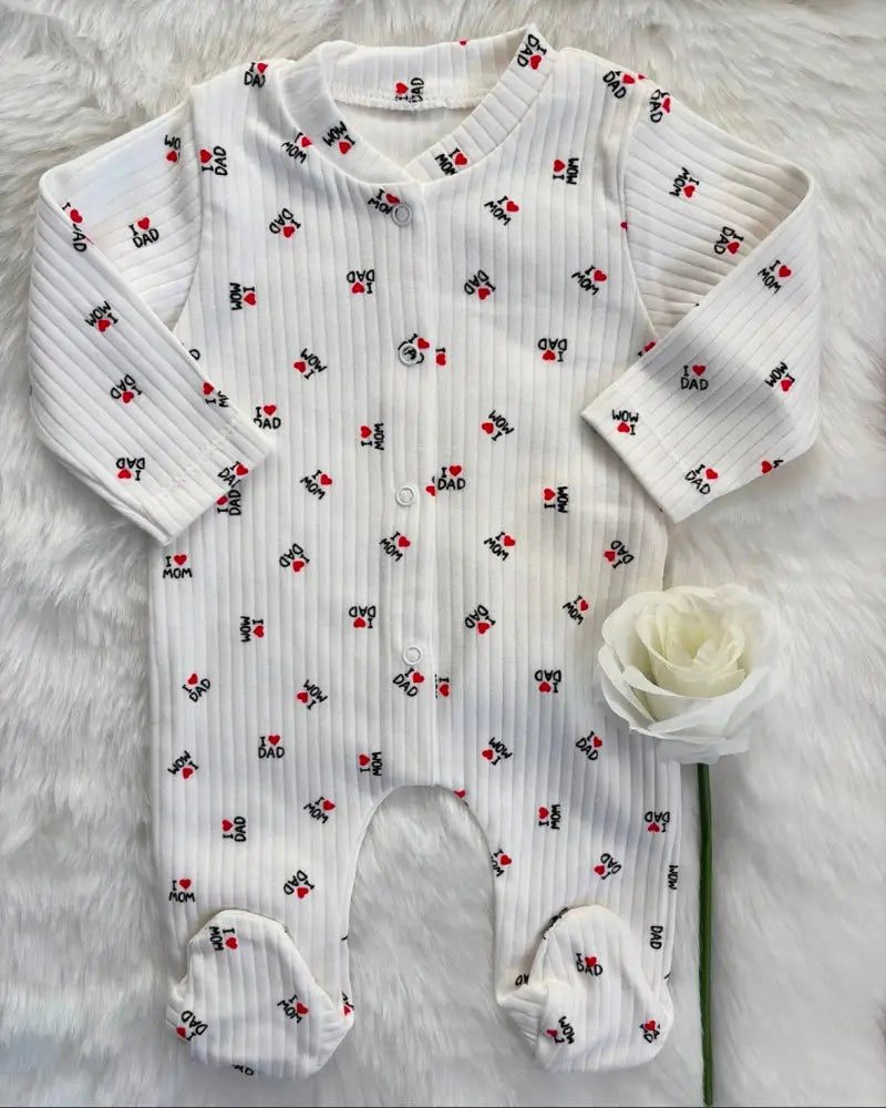 BrandName Newborn Playsuit 100 Percent Cotton Unisex Soft Comfort - 50/56 - Baby Boxpakje