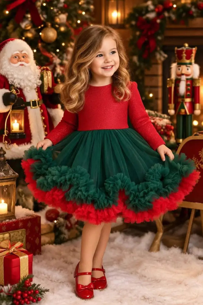 Christmas Princess Tutu Dress - 92 - Girls Dress