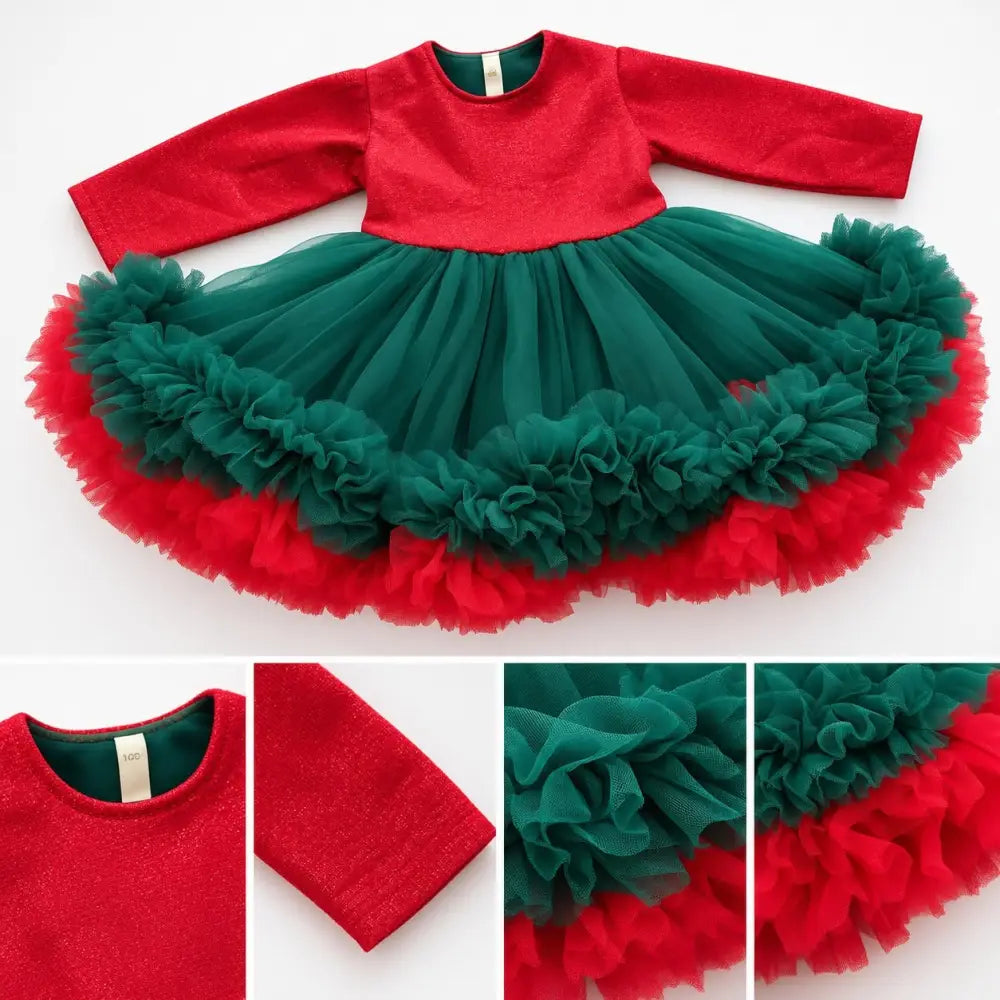Christmas Princess Tutu Dress - Girls Dress