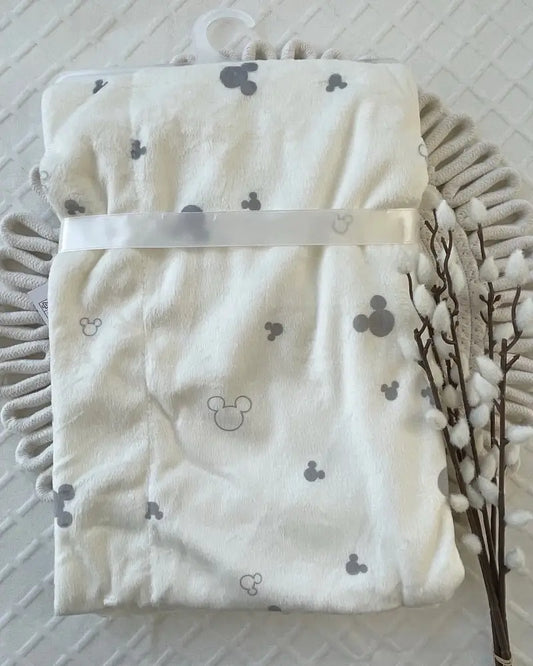 Disney Minnie Blanket Baby Plush Fleece Cotton Blend Luxuriously Soft For Newborns - Baby Accessories