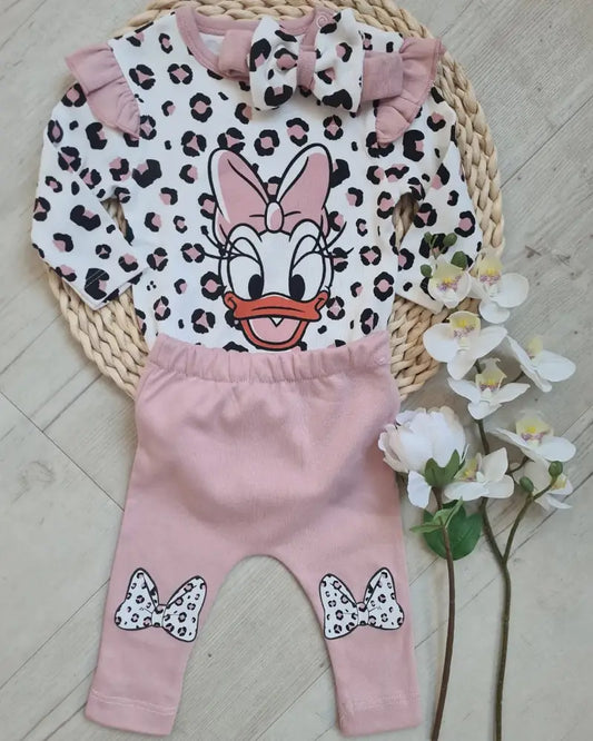 Little Clairy Duck Baby Romper And Pants Set 100 Percent Cotton Luxuriously Soft - 56/62