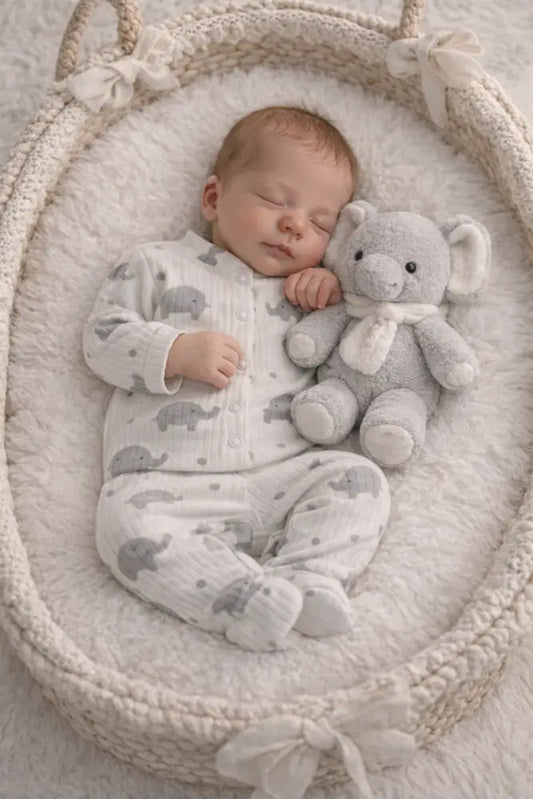 Little Elephant Newborn 2 Piece Set Soft Cozy - 50/56 - Babyset